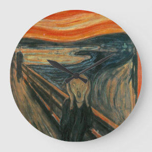 The Scream by by Edvard Munch Wall Clock Große Wanduhr