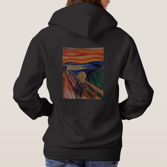The Scream by Edvard Munch – Iconic Art Hoodie (Rückseite)