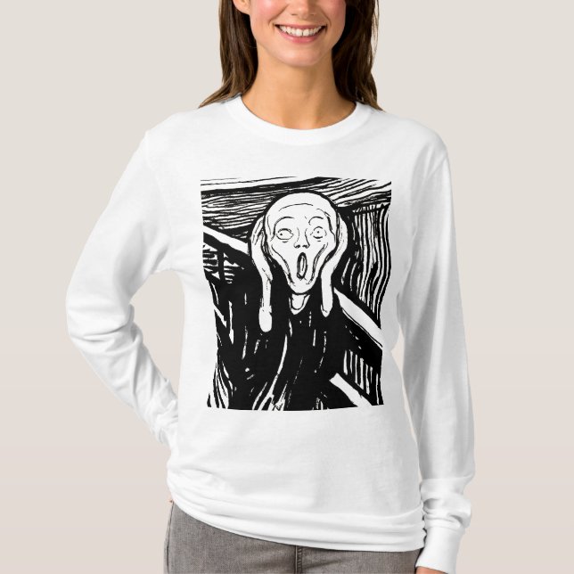The Scream – Edvard Munch Art T-Shirt (Vorderseite)