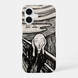 The Scream – Edvard Munch – Custom Text  iPhone 16 Hülle