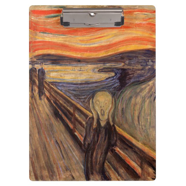 The Scream - Edvard Munch Klemmbrett (Vorderseite)