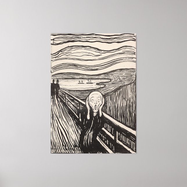 "The Scream" von Edvard Munch - 1895 - Norwegen Leinwanddruck (Vorderseite)