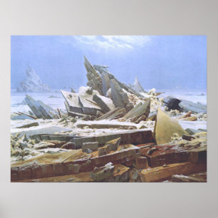 The Sea of Ice (Friedrich 1824) Poster