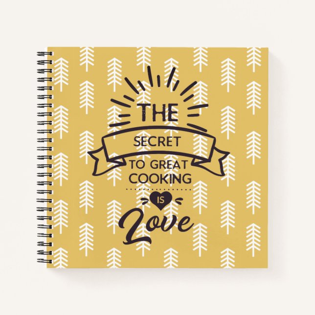 The Secret to Great Cooking Cookbook Journal Notizbuch (Vorderseite)