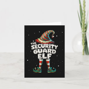 The Security Guard Elf Family Matching Group Chris Karte