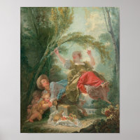 The See Saw - Fragonard Playful Rokoko Art