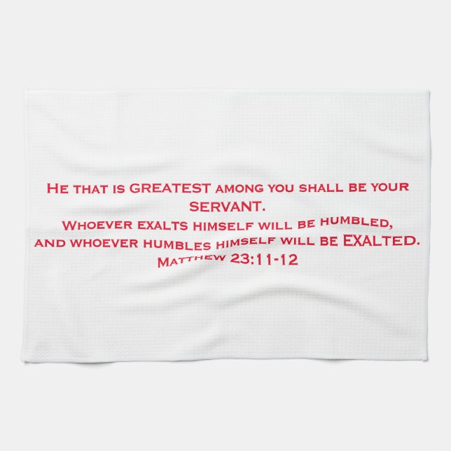 "The Servant's Towel" ZTC June Sermon Serie Geschirrtuch (Horizontal)