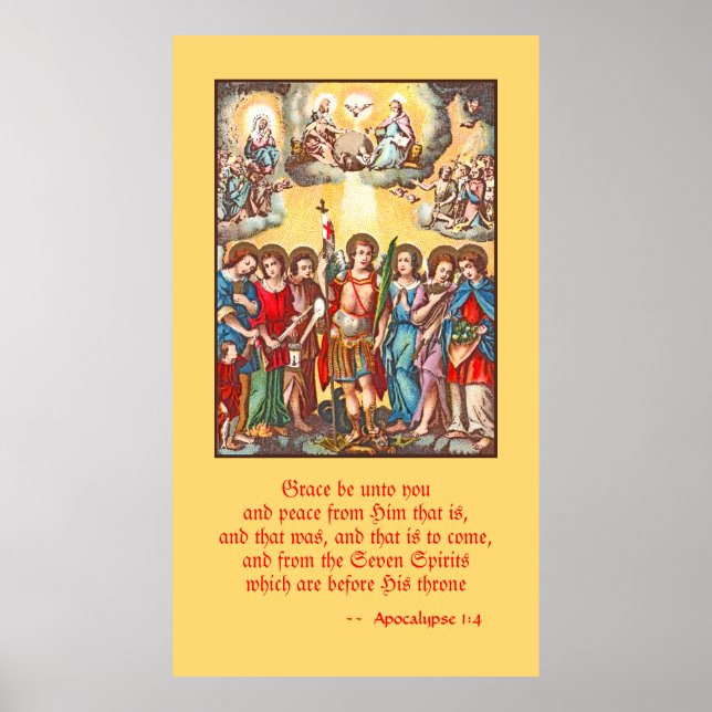 The Seven Archangels (CP 001; Chromolithograph) Poster (Vorne)