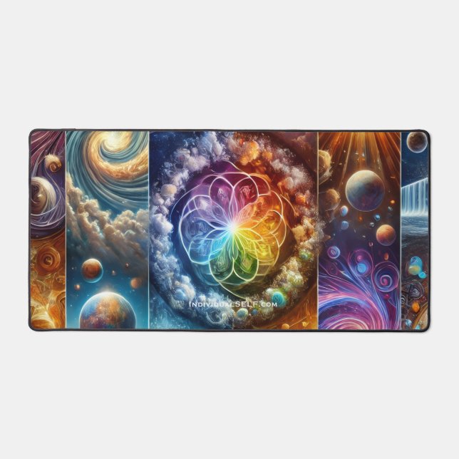 The Seven Days of Universe Creation Desk Mat (Recto)