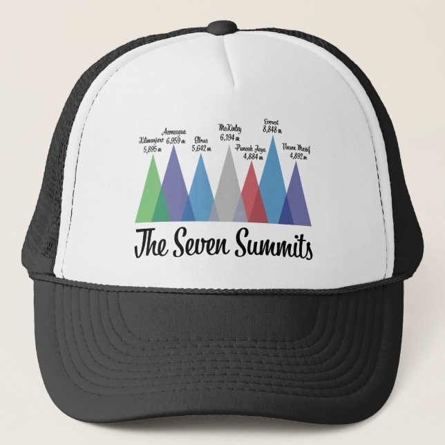 The Seven Summits Truckerkappe (Vorderseite)