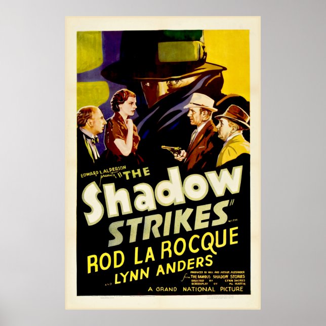 The Shadow Strikes - Filmplakat Poster (Vorne)