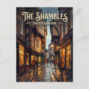 The Shambles Vereinigtes Königreich Postkarte