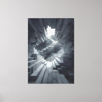 The Shape of Collapsed Steps × The Shape of Layere Leinwanddruck