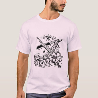 The Sharp Edge | Old-School Barber Flash Grafik T T-Shirt