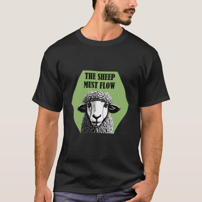 The Sheep Must Flow Resource Strategy Board Game   T-Shirt (Vorderseite)