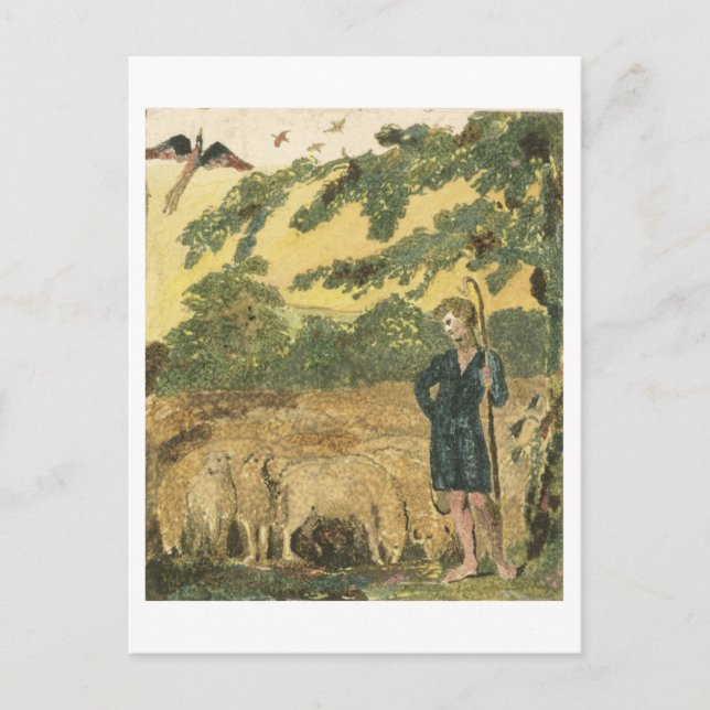 The Shepherd, from 'Songs of Innocence', 1789 (col Postkarte (Vorderseite)