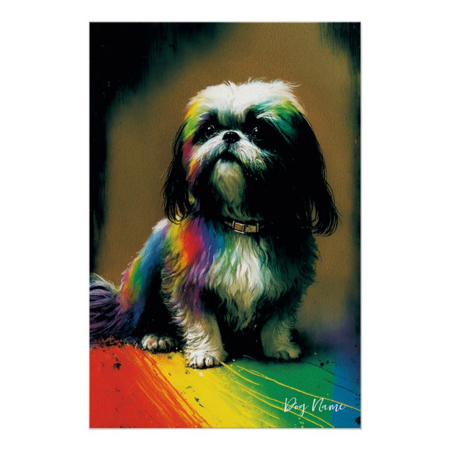 The Shih Tzu Dog - Composition 003 Poster (Vorderseite)