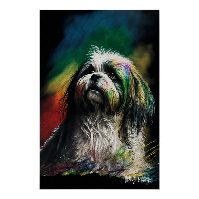 The Shih Tzu Dog - Composition 007 Poster (Vorderseite)