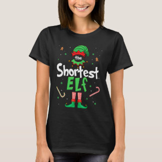 The Shortest Elf Xmas Matching Christmas For Fami T-Shirt