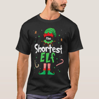 The Shortest Elf Xmas Matching Christmas For Fami T-Shirt