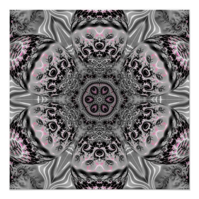 The Silver Fractal Garden Poster (Vorderseite)