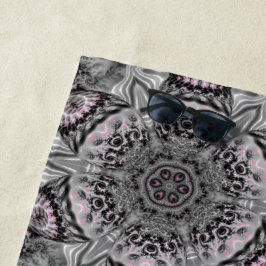 The Silver Fractal Garden Strandtuch