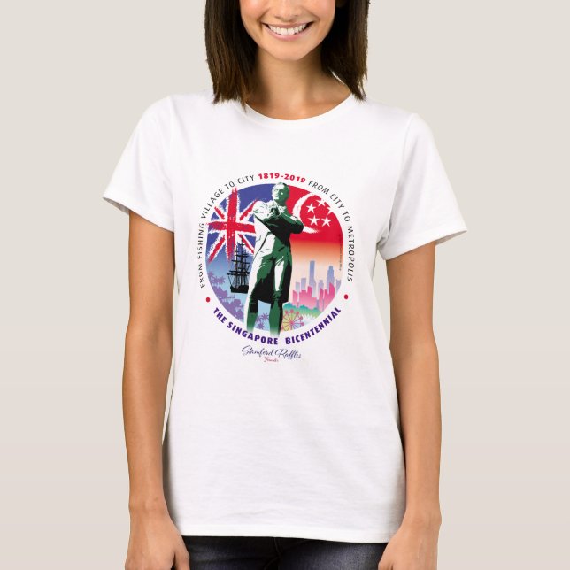 The Singapore Bicentennial v2 - Light Fabric T-Shirt (Vorderseite)