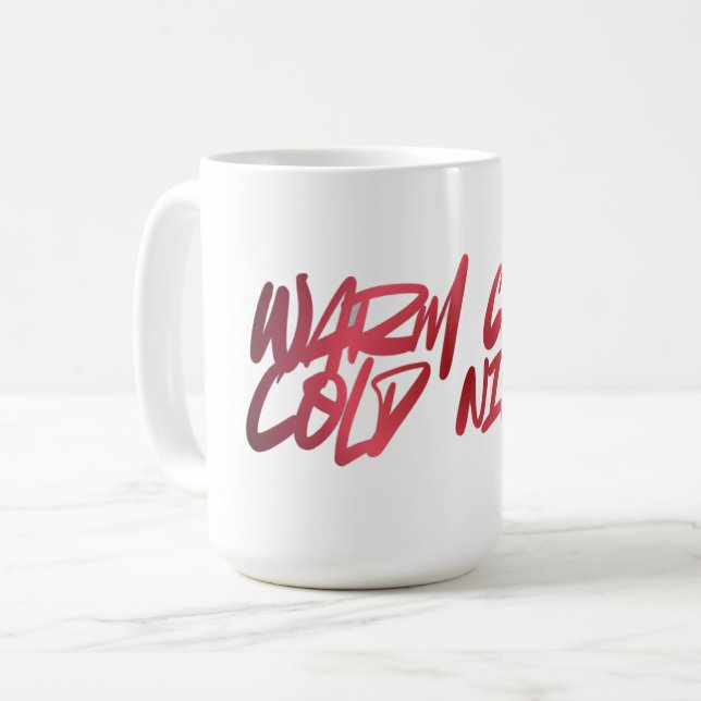 The Single Girl of Winter Nights — Ceramic Edition Kaffeetasse (Vorderseite Links)
