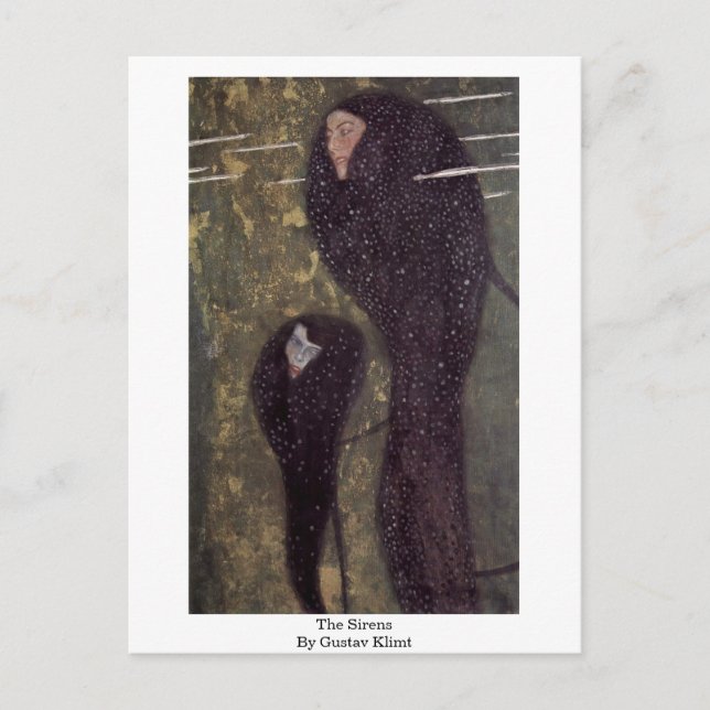The Sirens By Gustav Klimt Postkarte (Vorderseite)