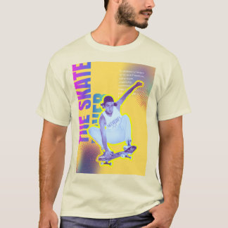 The Skate Lover - T-shirt couleur crème masculine 