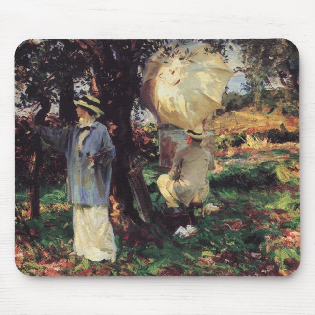The Sketchers von John Singer Sargent Mousepad (Vorne)