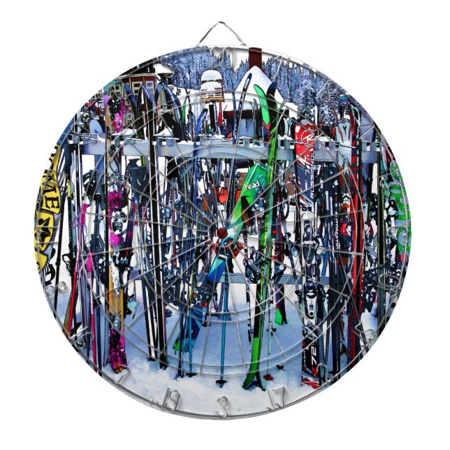 The Ski Party - Skis and Poles Dartscheibe (vorne)