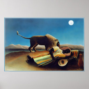 "The Sleeping Sinti und Roma" von Henri Rousseau Poster