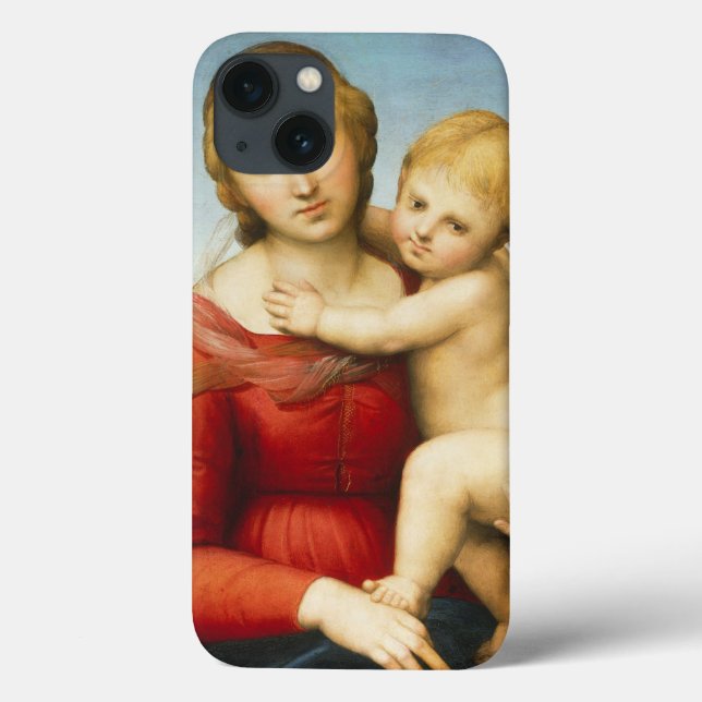 The Small Cowper Madonna, c.1505 (Öl/Öl) Case-Mate iPhone Hülle (Rückseite)