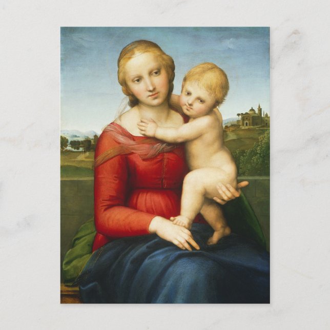 The Small Cowper Madonna, c.1505 (Öl/Öl) Postkarte (Vorderseite)