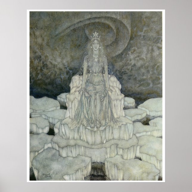 The Snow Queen Poster von Edmund Dulac (Vorne)