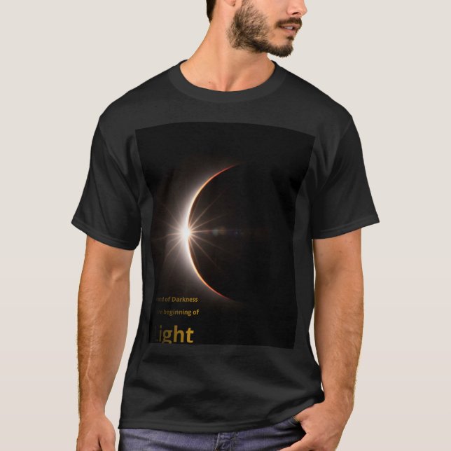 The Solar Ring: Where Darkness Meets Its End T-Shirt (Vorderseite)