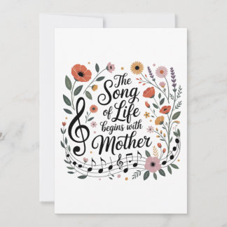The Song Of Life Begins With Mother Einladung