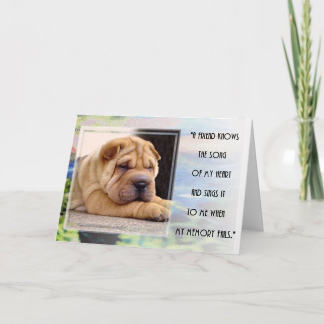 The Song Of My Heart Karte (Vorderseite)