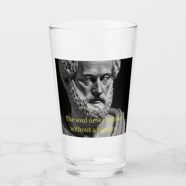 The Soul never thinks without a picture Glas (Vorderseite)