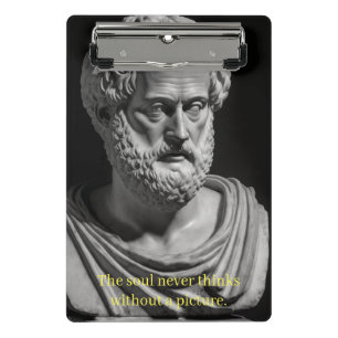 The Soul never thinks without a picture Mini Klemmbrett