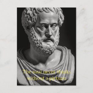 The Soul never thinks without a Picture Postkarte