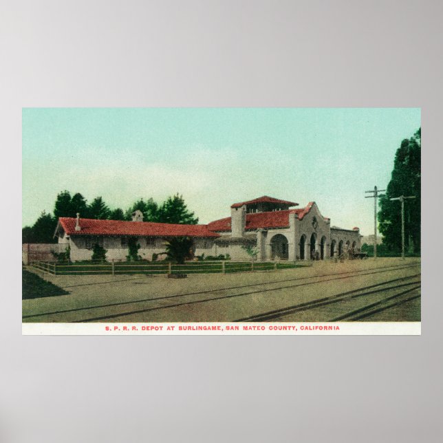 The Southern Pacific Railroad Depot Poster (Vorne)