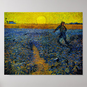 The Sower (F422) Van Gogh Fine Art Poster