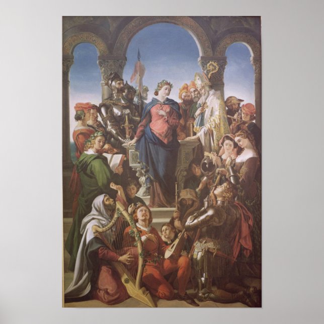 The Spirit of Chivalry, c.1845 Poster (Vorne)