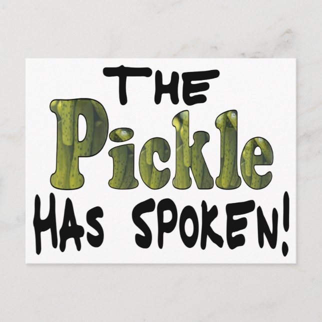 The Spoken Pickle Postkarte (Vorderseite)