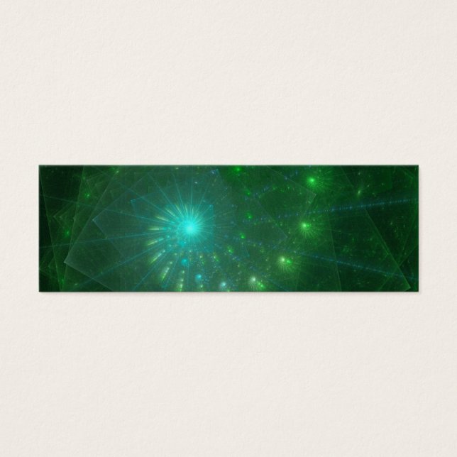 "The Square Green Worm" Fraktal Art (Vorderseite)