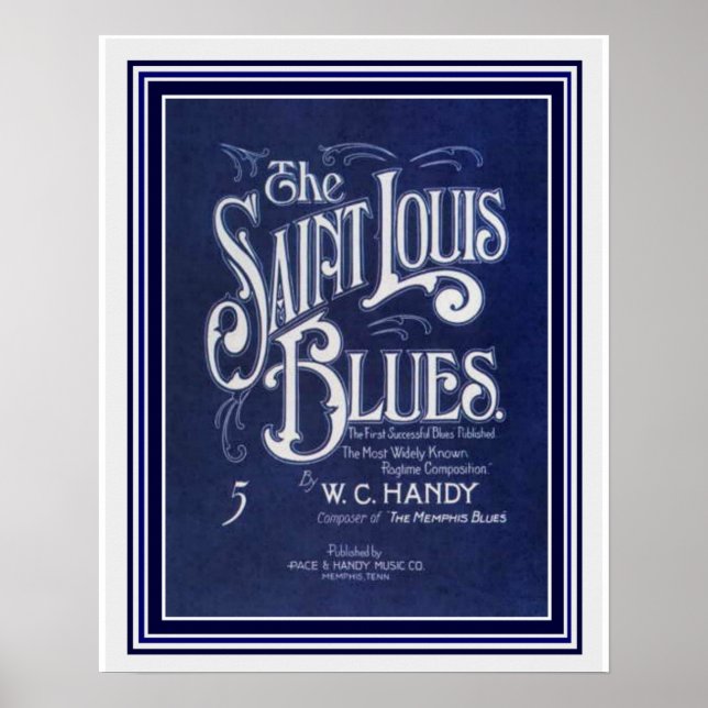 "The St Louis Blues" Notendruck 16x20 Poster (Vorne)