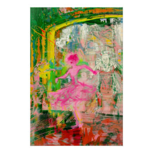 The Stalker - Neon Ballet Chaos Poster