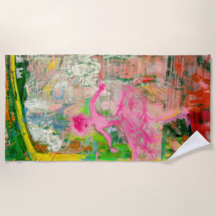 The Stalker - Neon Ballet Chaos Strandtuch